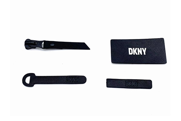 Leather zipper pull of DKNY