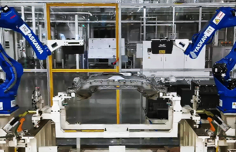 Automobile sub -frame 3D positioning guidance & dimensional measurement