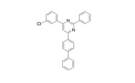 4 - ([1,1 '- biphenyl] - 4-yl) - 6 - (3-chlorophenyl) - 2-phenylpyrimidine