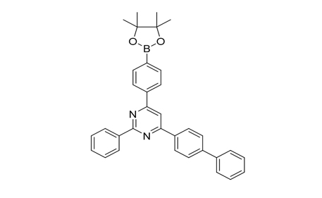 4 - ([1,1 '- biphenyl] - 4-yl) - 2-phenyl-6 - (4 - (4,4,5,5-tetramethyl-1,3,2-dioxyborane heterocyclopentan-2-yl) phenyl) pyrimidine