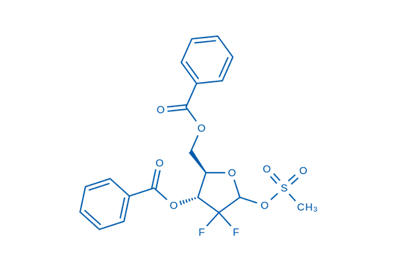 2-脱氧-2,2-二氟-D-赤式-五呋喃糖-3,5-二苯甲酯-1-甲磺酸酯（T8）