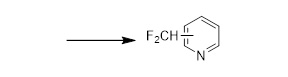 杂环化合物的二氟甲基化