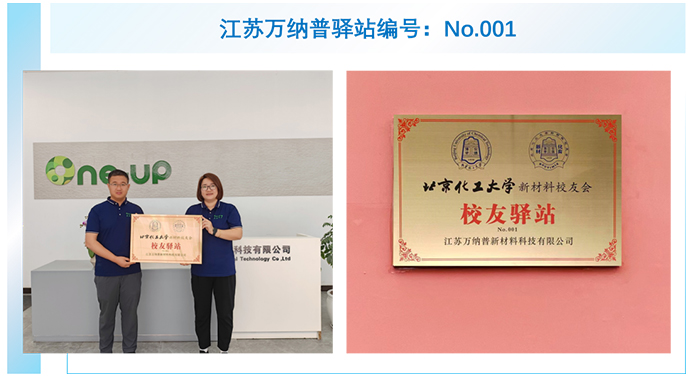 北京化工大学新材料校友会校友驿站在万纳普挂牌