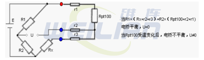 pt100温度传感器接法 上海维连电子