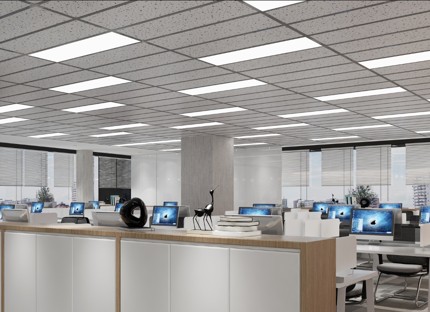 宜美照明“白天鹅”平板灯，为办工室提供定制化照明体验